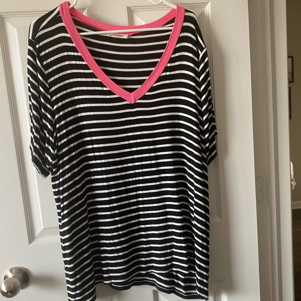 Black & White Striped Tee